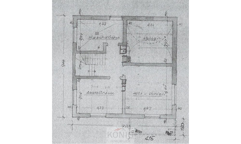 Liebhaberstück! Freistehendes 3 FH, Garten und Garage! Renovierungsbedarf! Objekt-Nr. 2607